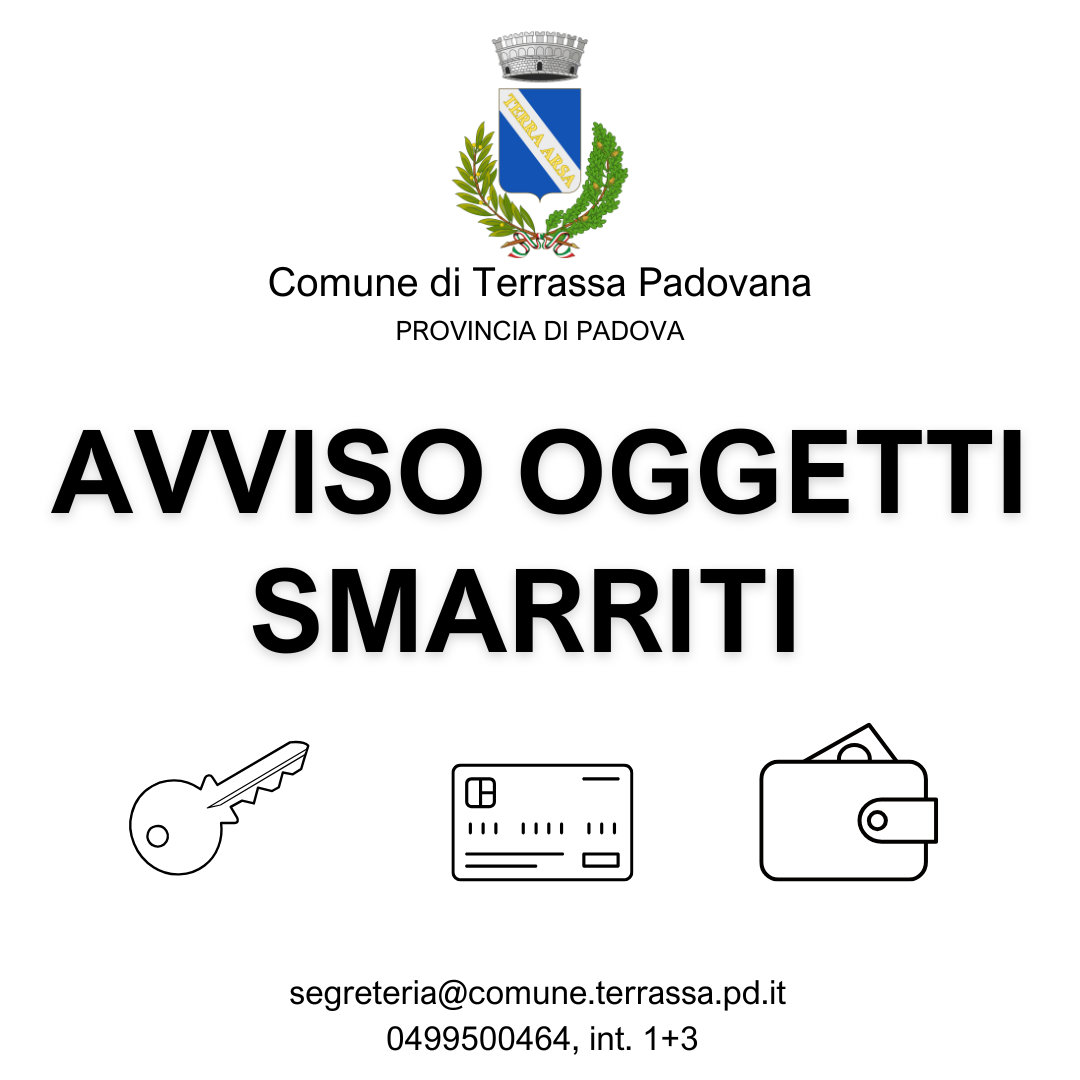 Avviso oggetti smarriti