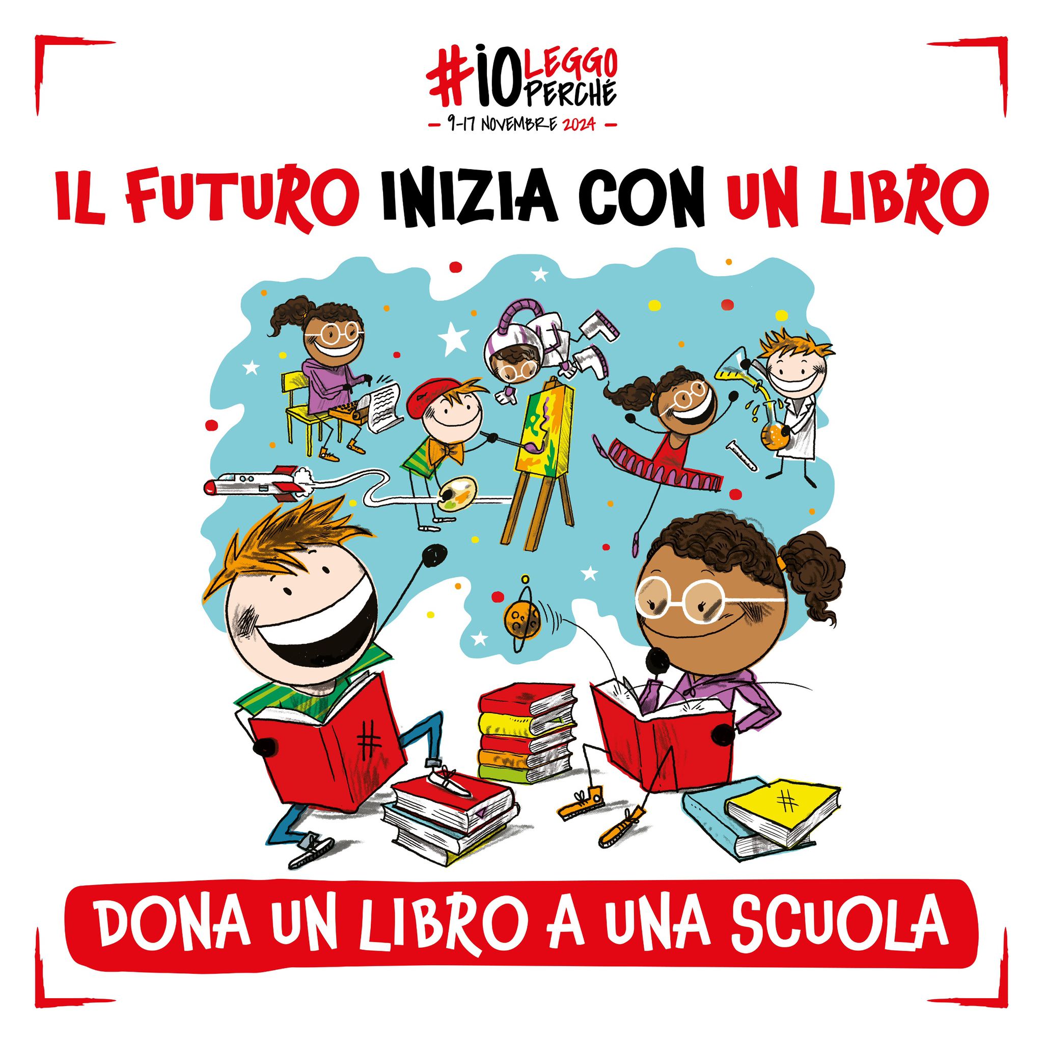 #Ioleggoperché per le biblioteche scolastiche - dal 9 al 17 novembre 2024