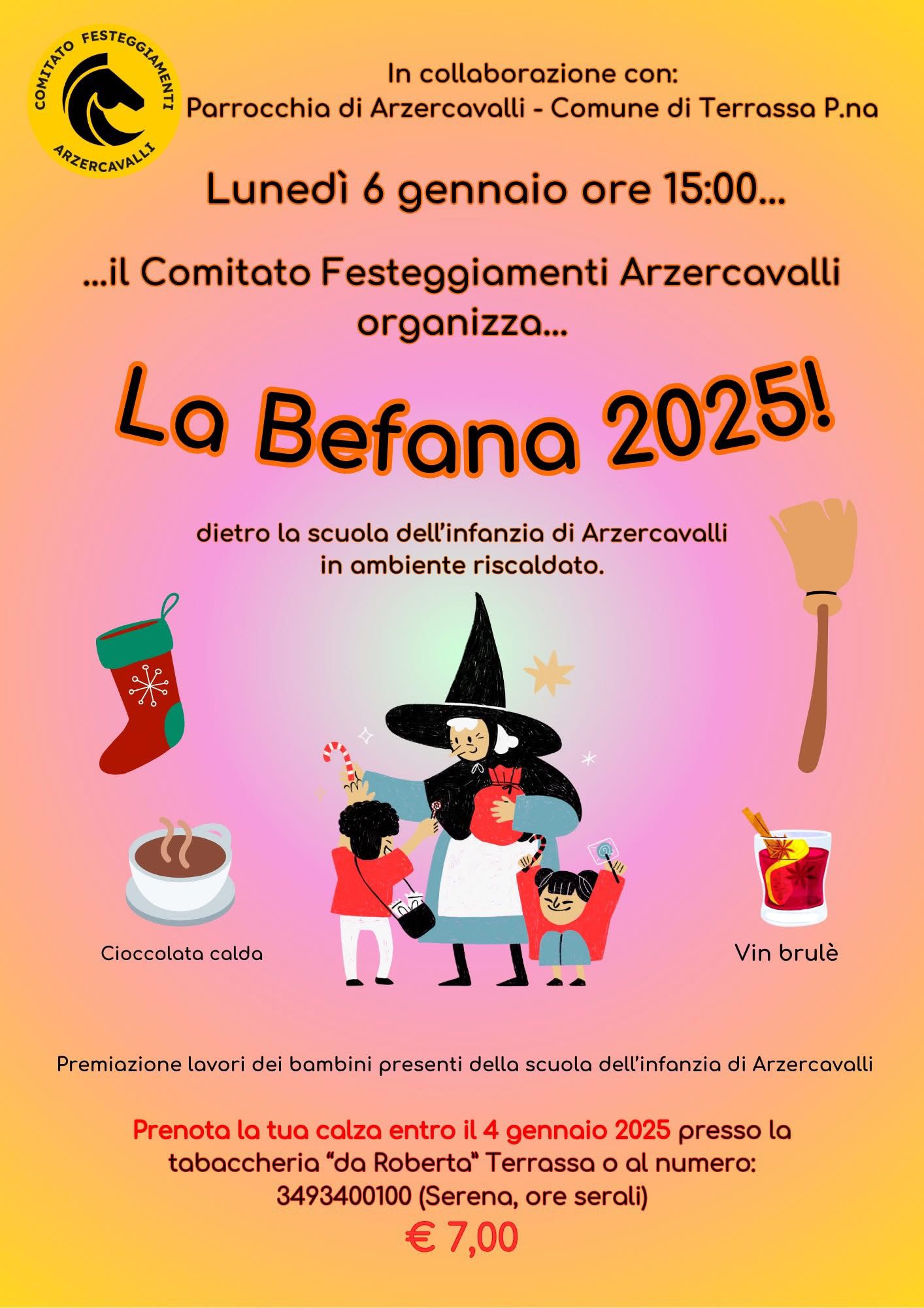 Festa della Befana 2025 ad Arzercavalli